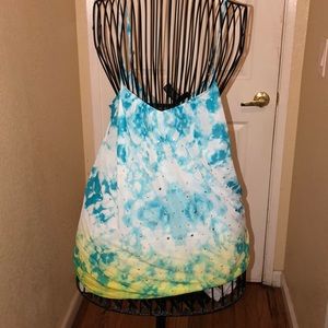 Inc tank top with silver beads